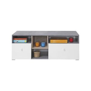 Meblar TV stolík SIGMA SI9 Farba: beton/biela/dub vyobraziť