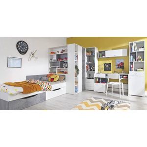 Meblar Detská izba SIGMA C Farba: beton/biela/dub vyobraziť