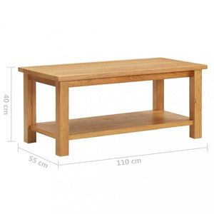 Konferenčný stolík masívne dubové drevo Dekorhome 110x55x40 cm vyobraziť