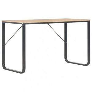 Písací stôl 120x60 cm Dekorhome Čierna / dub vyobraziť