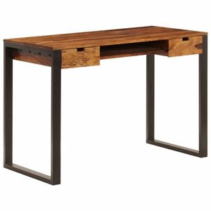 Písací stôl 110x55 cm drevo / oceľ Dekorhome vyobraziť