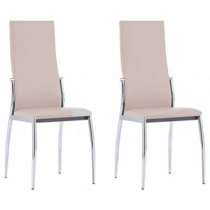 Jedálenská stolička 2 ks umelá koža Dekorhome Cappuccino vyobraziť