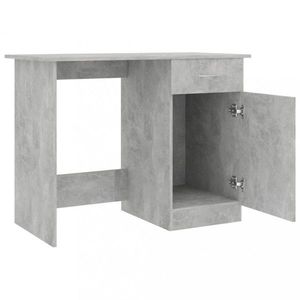 Písací stôl so skrinkou 100x50 cm Dekorhome Betón vyobraziť