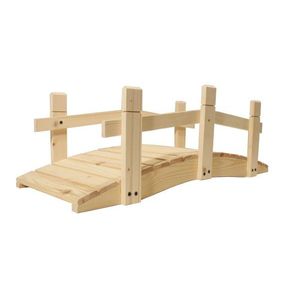 Záhradný drevený most bez povrchovej úpravy - 71 cm vyobraziť