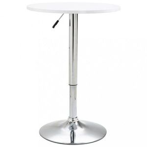 Barový stôl Ø 60 cm Dekorhome Biela vyobraziť