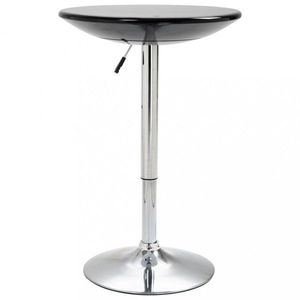 Barový stôl Ø 60 cm Dekorhome Čierna vyobraziť