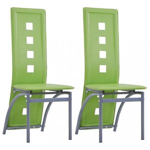 Jedálenská stolička 2 ks umelá koža Dekorhome Zelená vyobraziť