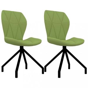 Jedálenská stolička 2 ks umelá koža Dekorhome Zelená vyobraziť