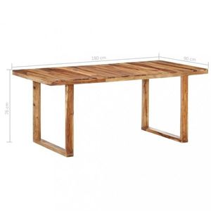 Jedálenský stôl masívne drevo Dekorhome 180x90x76 cm vyobraziť