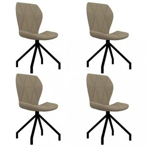 Jedálenská stolička 4 ks umelá koža Dekorhome Cappuccino vyobraziť