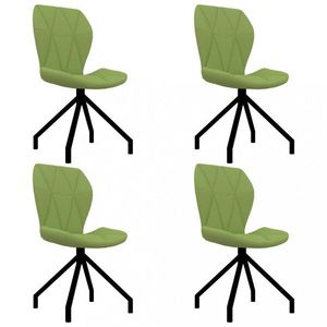Jedálenská stolička 4 ks umelá koža Dekorhome Zelená vyobraziť