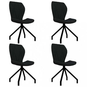 Jedálenská stolička 4 ks umelá koža Dekorhome Čierna vyobraziť