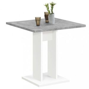 Jedálenský stôl 70 cm Dekorhome Biela / betón vyobraziť