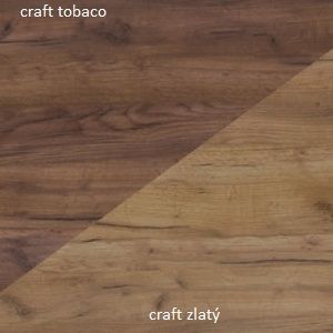 ArtCross TV stolík ORION Farba: Craft tobaco / craft zlatý vyobraziť
