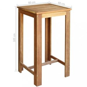 Barový stôl hnedá Dekorhome 60x60 cm vyobraziť