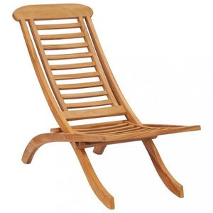 Skladacia záhradná stolička teakové drevo Dekorhome vyobraziť