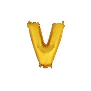 TORO Balónik písmenko "V" TORO 30cm zlatá vyobraziť