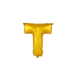 TORO Balónik písmenko "T" TORO 30cm zlatá vyobraziť