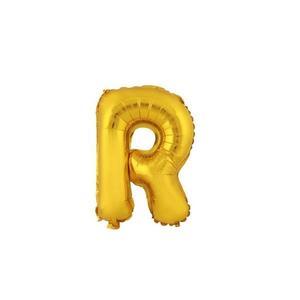 TORO Balónik písmenko "R" TORO 30cm zlatá vyobraziť
