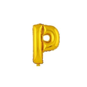 TORO Balónik písmenko "P" TORO 30cm zlatá vyobraziť