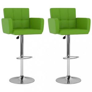 Barové stoličky 2 ks umelá koža / kov Dekorhome Zelená vyobraziť