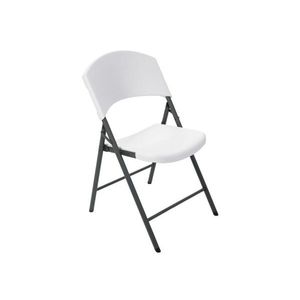 Skladacia stolička biela / čierna Dekorhome vyobraziť
