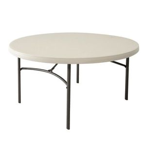 Skladací stôl 152 cm biela / čierna Dekorhome vyobraziť