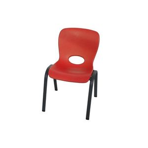 Detská stolička HDPE Dekorhome Červená vyobraziť