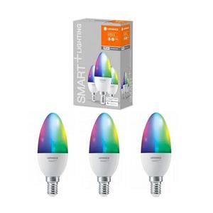 Ledvance SADA 3x LED RGBW Stmievateľná žiarovka SMART+ E14/5W/230V 2700K-6500K - Ledvance vyobraziť