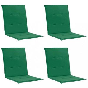 Vodeodolné podušky na záhradné stoličky 4 ks Dekorhome Zelená vyobraziť