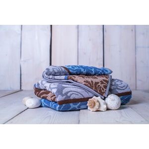 Set osuška + uterák Orient - modrá vyobraziť