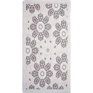 Sivo-béžový bavlnený koberec Vitaus Papatya, 80 × 200 cm vyobraziť