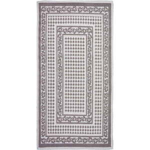 Sivo-béžový bavlnený koberec Vitaus Olivia, 60 × 90 cm vyobraziť