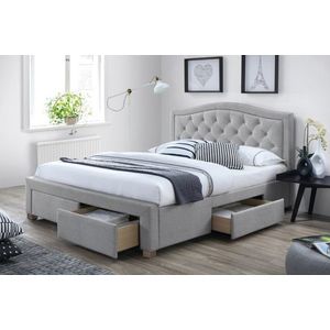 CATERA čalúnená posteľ 160, sivá vyobraziť