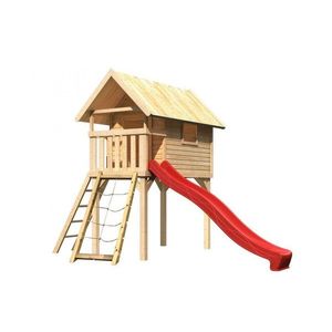 Detská hracia veža so šmýkačkou Dekorhome Červená vyobraziť