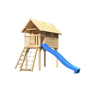 Detská hracia veža so šmýkačkou Dekorhome Modrá vyobraziť