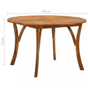 Záhradný stôl hnedá Dekorhome 120x120x75 cm vyobraziť