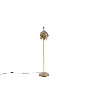Vintage stojaca lampa zlatá - Botanica vyobraziť