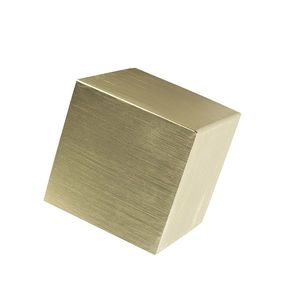 Moderné nástenné svietidlo zlaté - Cube vyobraziť