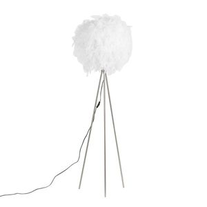 Romantická stojaca lampa biela - pierko vyobraziť