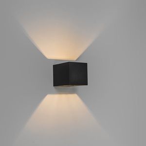 Moderné nástenné svietidlo čierne - Transfer vyobraziť