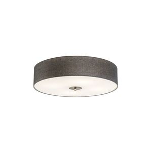 Vidiecke stropné svietidlo sivé 50 cm - Drum Juta vyobraziť