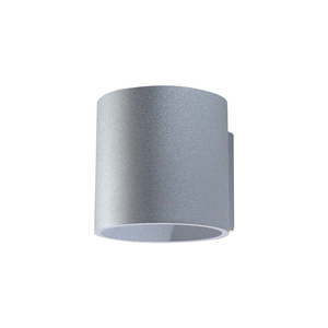 Sivé nástenné svietidlo Nice Lamps Roda vyobraziť