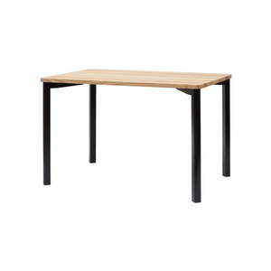 Čierny jedálenský stôl so zaoblenými nohami Ragaba TRIVENTI, 120 x 80 cm vyobraziť