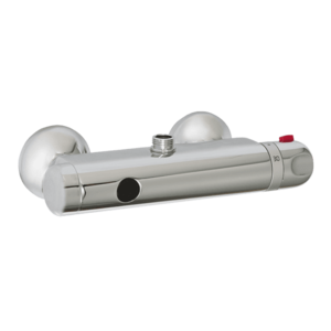 Sanela - Automatické nástenné ovládanie sprchy s elektronikou ALS s horným vývodom a termostatickým ventilom pre pripojenie k sprchovému setu, 24 V DC vyobraziť