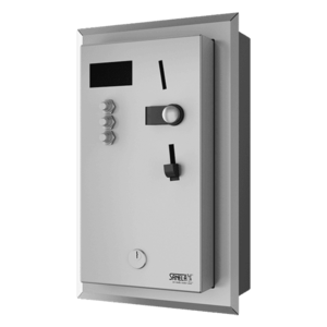 Sanela - Mincový automat pre jednu až tri sprchy – interaktívne ovládanie, zabudovaný, voľba sprchy tlačítkom vyobraziť