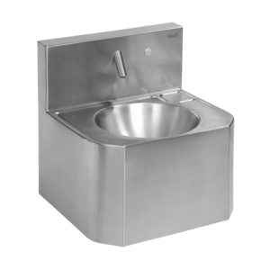 Sanela - Nerezové automatické závesné umývadlo s piezo systémom, pre jednotrubkový prívod studenej alebo tepelne upravenej vody, 24 V DC vyobraziť