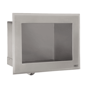 Sanela - Nerezové zápustné automatické umývadlo s integrovaným spúšťačom vody a termostatickým ventilom, 24 V DC vyobraziť