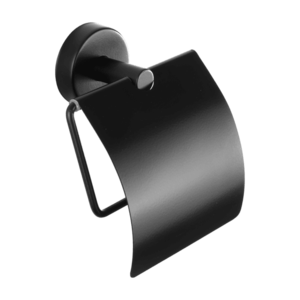 Sanela - Nerezový držiak toaletného papiera, povrch čierny matný vyobraziť