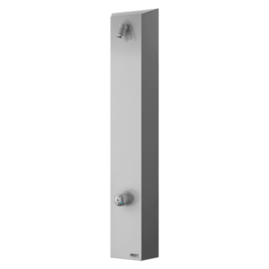 Sanela - Nerezový sprchový nástenný panel bez piezo tlačítka - pre dve vody, regulácia zmiešavacou batériou vyobraziť